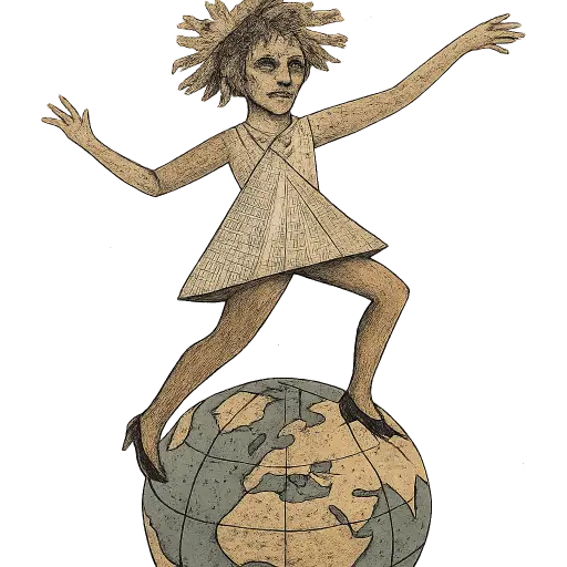 Cabaret Dancer with earth