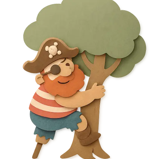 Pirate with tree